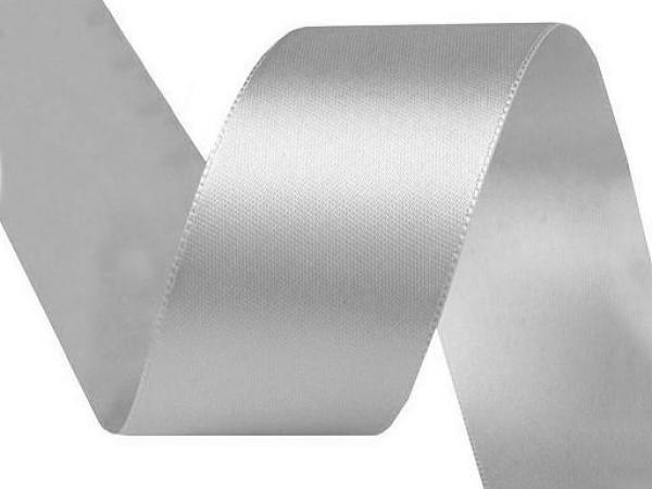 Satinband 40 mm - Silber